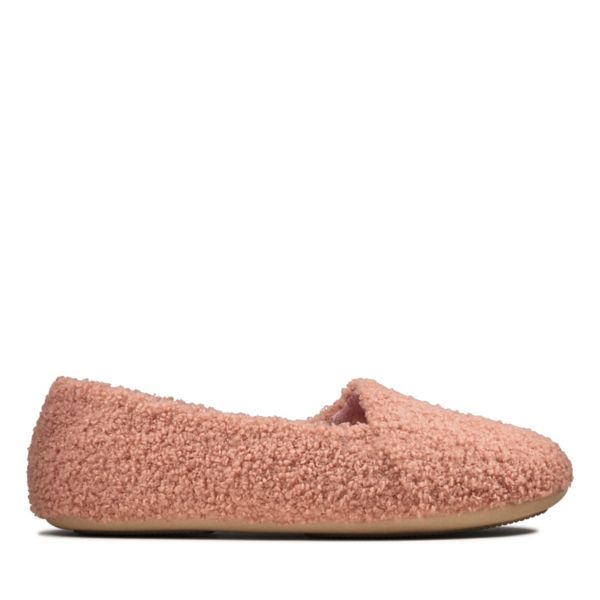 Clarks Womens Cozily Snug Slippers Mauve | USA-8904762